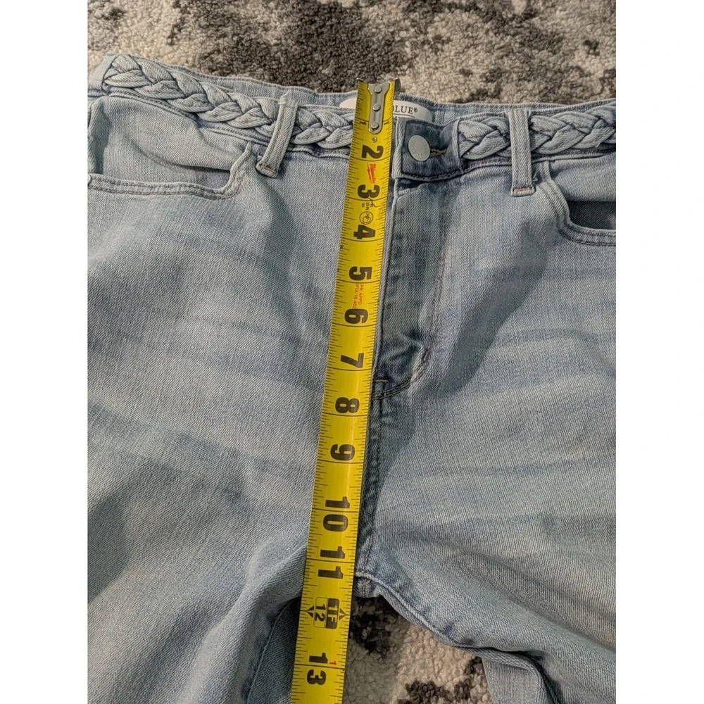 Judy Blue Women‎ Jeans 11/30 Wide Leg Fit Light Wash 90s High Rise Stretch - Picture 9 of 10